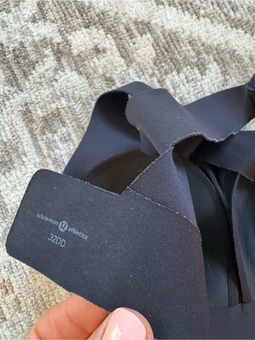 Lululemon Women’s Enlite Bra High Support Sz 32DD Black